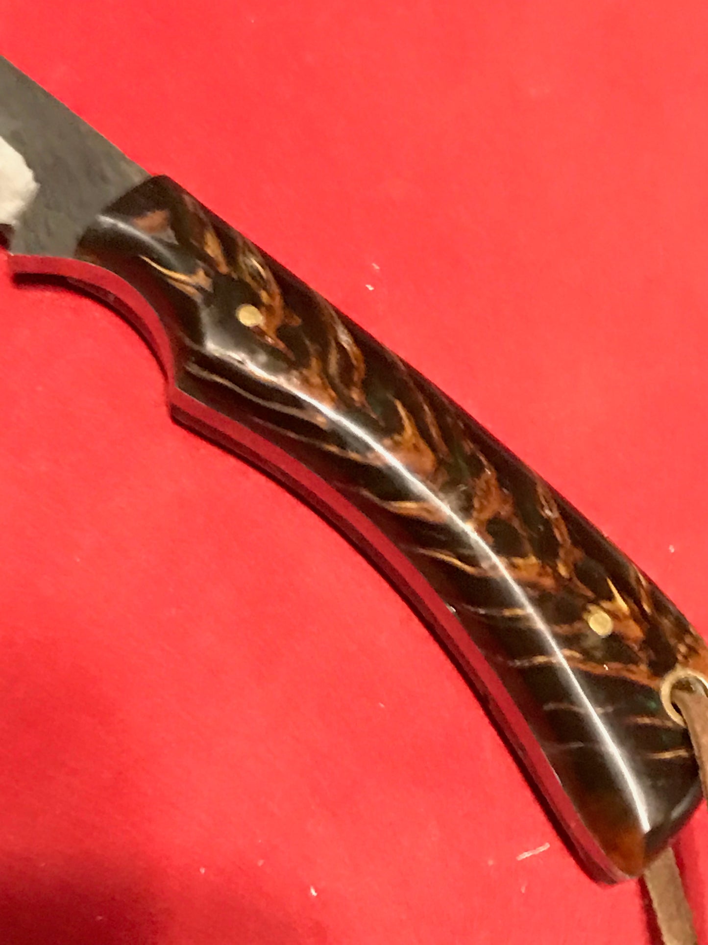 FX-058 Pine Cone Handle  D 2 Steel Hunting Knife