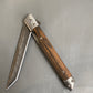 FD-0414 Zebra Wood Pocket knife w/ Clip