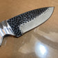 FX-082DP PINE CONE HANDLE HAMMERED D2  STEEL BLADE KNIFE