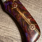 FX-080 PINE CONE HANDLE D2 STEEL FIXED BLADE KNIFE
