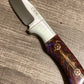 FX-080 PINE CONE HANDLE D2 STEEL FIXED BLADE KNIFE