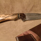 FX-110 SPALTED BEECH WOOD HANDLE HUNTING KNIFE