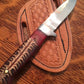 FX-124 PINE CONE HANDLE 440c STEEL BLADE KNIFE