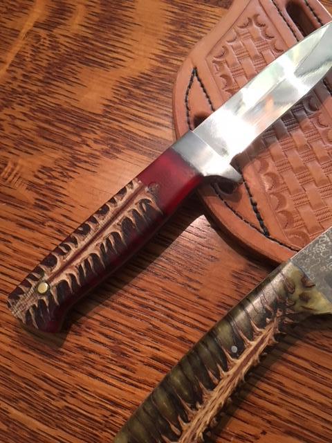 FX-124 PINE CONE HANDLE 440c STEEL BLADE KNIFE