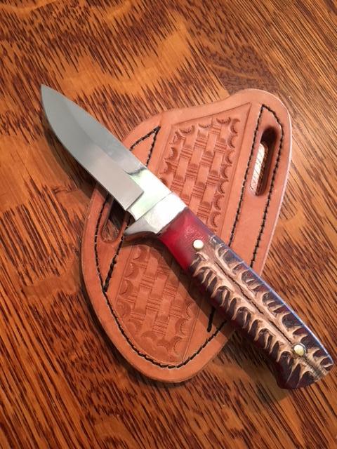 FX-124 PINE CONE HANDLE 440c STEEL BLADE KNIFE