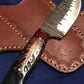 FX-086 PINE CONE HANDLE WIDE BLADE 440C  STEEL BLADE KNIFE