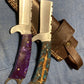 FX-054 Pine Cone Handle Razor Knife  440c Steel Castrating Knife / Bull Cutter