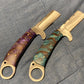 FX-054 Pine Cone Handle Razor Knife  440c Steel Castrating Knife / Bull Cutter