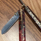 FX-056 Pine Cone Handle 440c steel  pocket knife / red