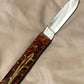 FX-056 Pine Cone Handle 440c steel  pocket knife / red