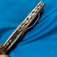 FD-006 Bone Handle Folding Knife W/ D2 steel serrated blade/Rope Cutter