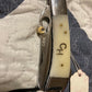 FD-006 Bone Handle Folding Knife W/ D2 steel serrated blade/Rope Cutter